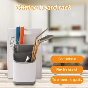 

Kitchen Drain Storage Box Multi-function Tableware Cutting Board Grid Rack Household Knife And Fork Storage Rack