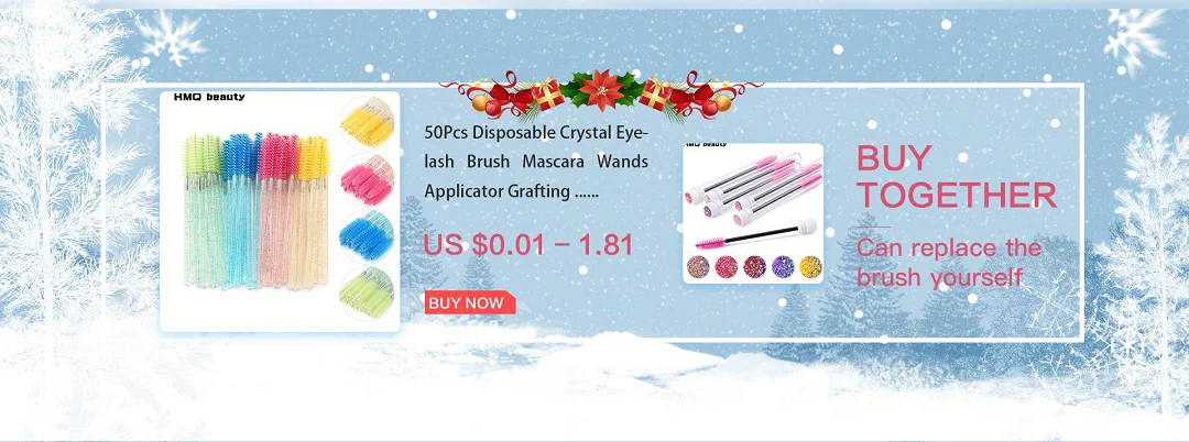 NEW Eyelash Extender Disposable Eyebrow Brush Separate Tube Design Charming Diamond Bottom Mascara Stick Applicator