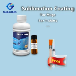 GACINK – revêtement spécial par Sublimation, pré traitement, outil gratuit pour tasse, pierre, cuir, verre, cristal, marbre, métal, 250ML 