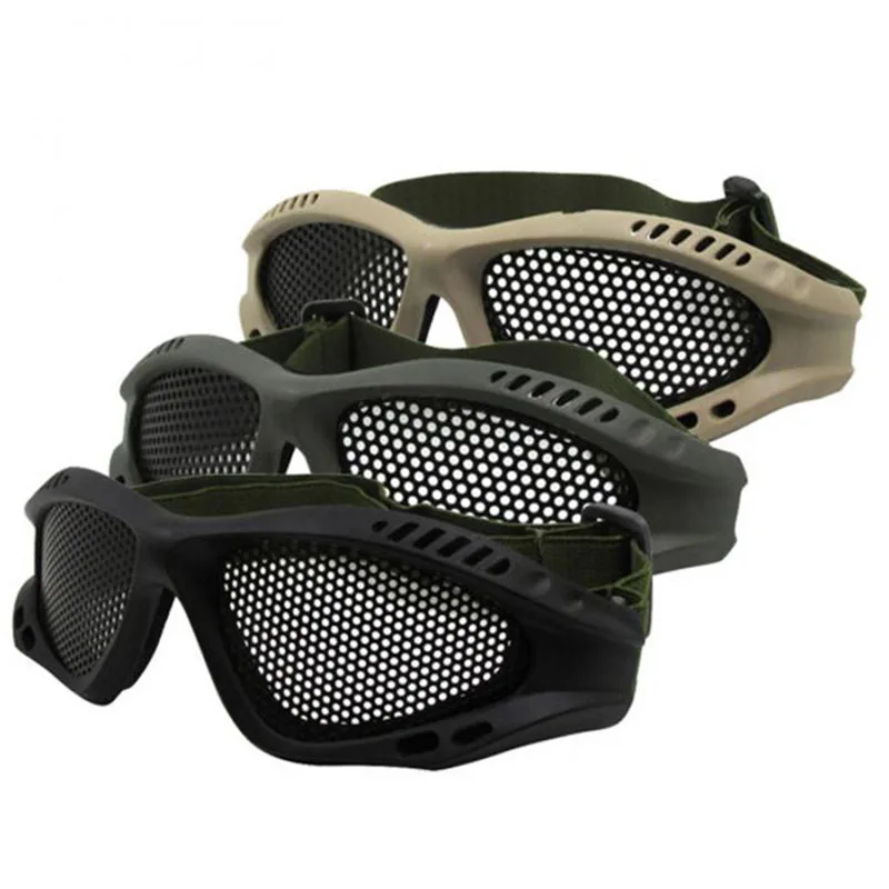 

security labor protection Tactical Airsoft Outdoor Steel Mesh Eyes Protective Goggles Glasses mask Eyewear FC