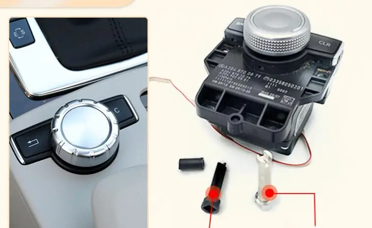 Car Comand Controller Rotary Switch Scroll Knob Shaft Repair Kit For Mercedes Benz W204-E class