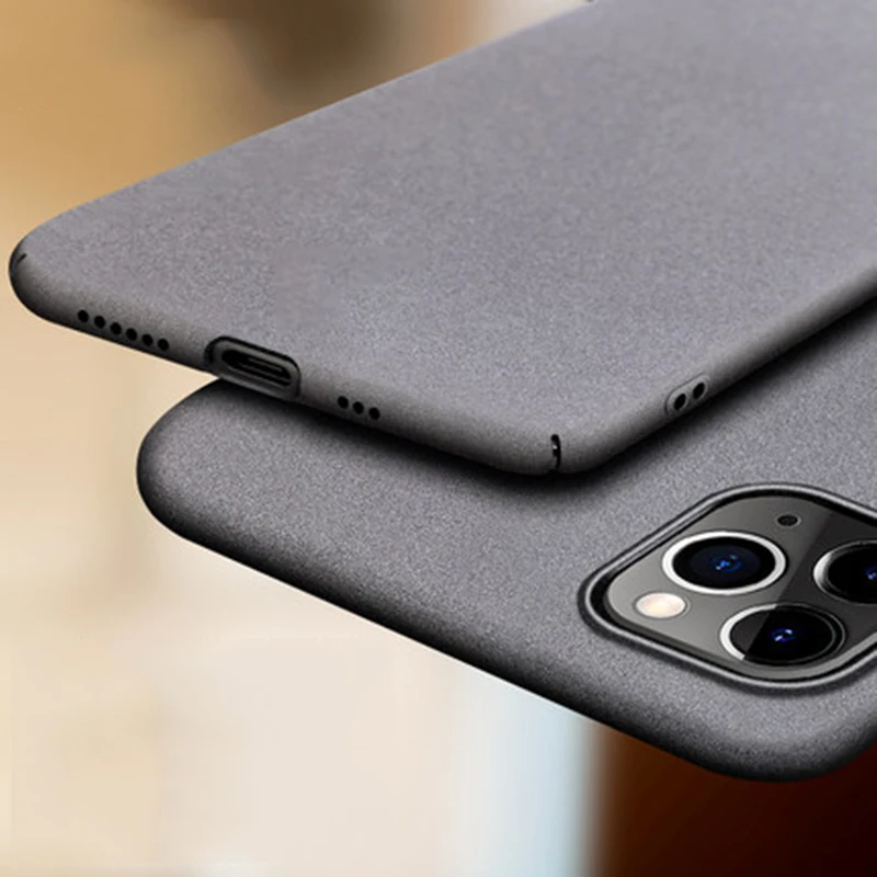 Slim Sandstone Full Cover Hard Matte Case For iPhone 12 Pro Max