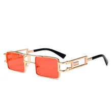 

Vogue Sunglasses Luxury Brand Square Eyeglasses Vintage Metal Black Lenses Brown Men Womens Sun Glasses Outdoor Travel Driving