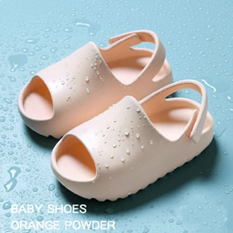 Summer Sandals For Girls Kids EVA Flat Thick Bottom Soft Sole Solid Sandal Casual Waterproof Home Baby Toddlers Children Shoes best children's shoes