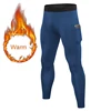 Leggings chauds de Compression en molleton thermique pour homme, pantalon avec poche, collant d'entraînement de Football ► Photo 1/6