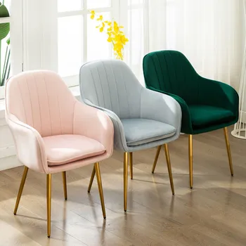 

Nordic INS Modern Dining Chair Chairs Leisure Chair Armchair Cloth Art customized Living Room Furniture Decoration sofa Salon