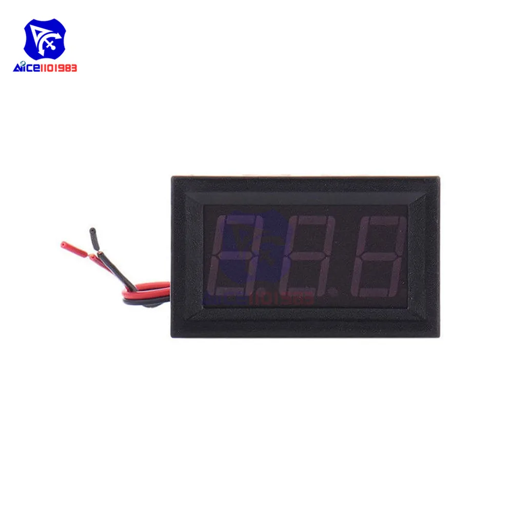 2 проводной мини Вольтметр постоянного тока 5 0 56 в 120 дюйма|voltmeter dc|dc dccar volt meter |