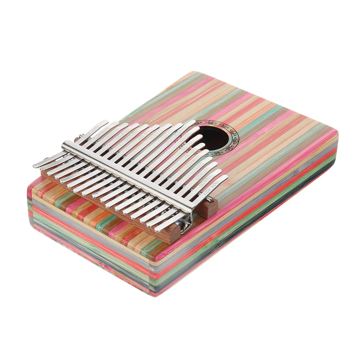 17 Key Colourful Mahogany Kalimba Portable Kid Present Finger Thumb Piano Supply Tuning Tool Piano Kit Keyboard Instruments