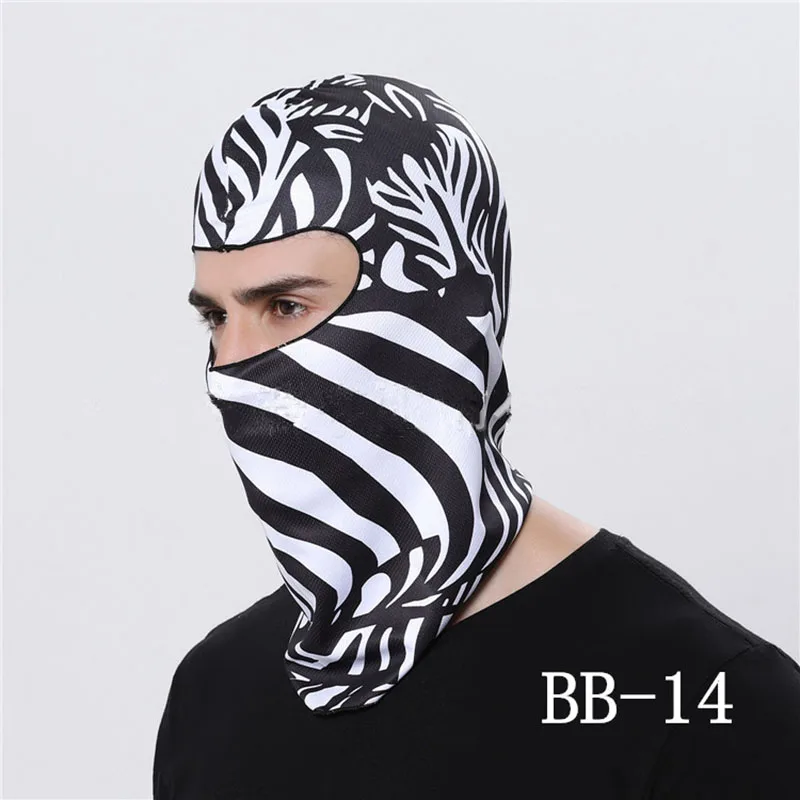 H334 BB-14 Велосипедная маска для катания на лыжах Защита для шеи маска на лицо от ветра camouфлаг головной убор велосипедный принт полная лицевая маска шлем спортивный велосипед - Цвет: H334 BB-14
