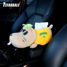 Автомобильные аксессуары, автомобильный подлокотник, коробка для салфеток, мультяшный милый держатель салфеток, коробка для салона автомобиля, аксессуары для автомобиля, плюшевая игрушка, коробка для салфеток