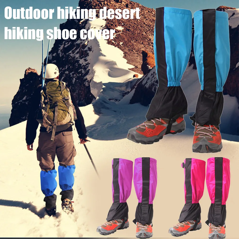 

1 Pair Leg Gaiters Waterproof Snow Boot Gaiters Anti-Tear Oxford Fabric Shoes Cover Hiking Skiing KH889