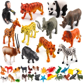 

Children's Zoo Dinosaur Toy Set Simulation Animal Model Simulation Large Tiger Lion Boy Girl Gift