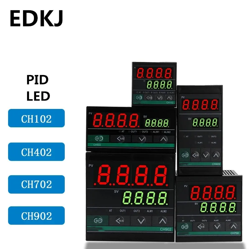 1 set Dual Output SSR Relay CH102 CH402 CH702 CH902 Two Relay Output PID Digital  LCD Intelligent Temperature Controller 48-240V