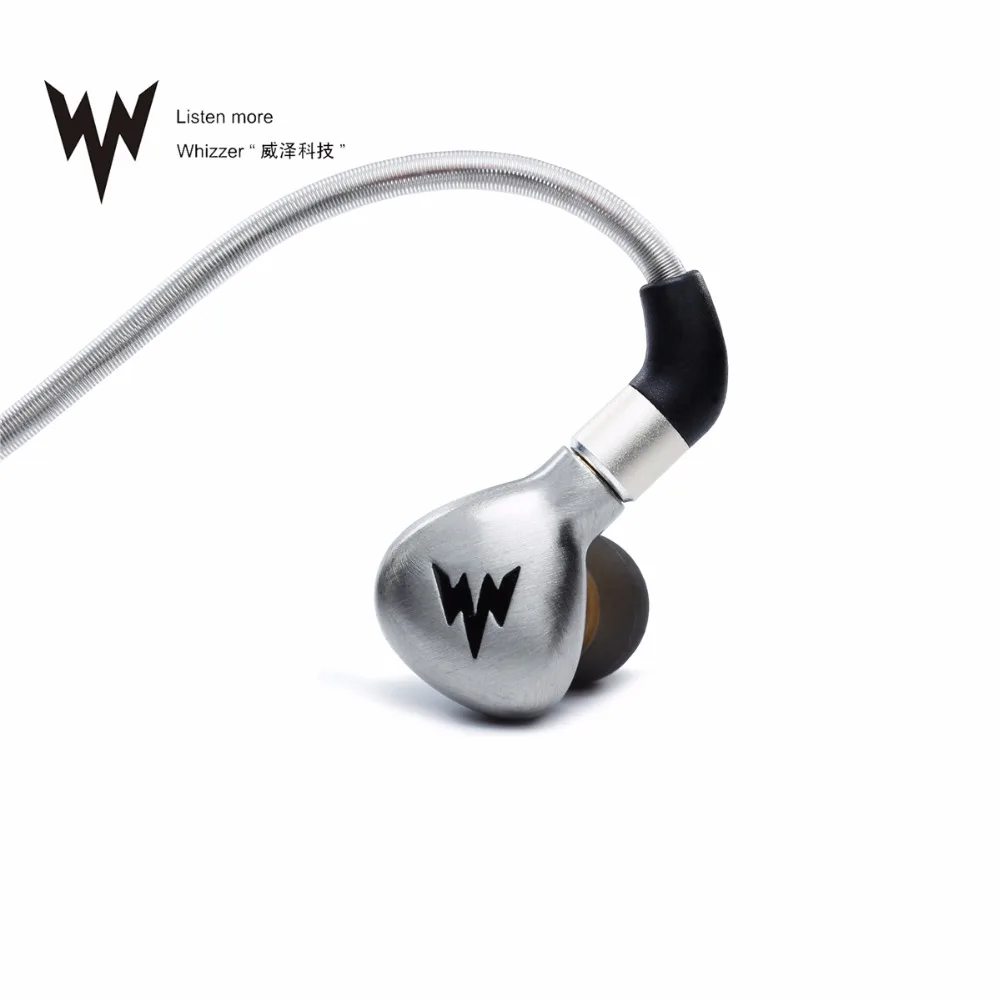 Whizzer A15 в ухо наушники HiFi бас наушники HIFI наушники металлические наушники гарнитура Hi-res MMCX Съемный кабель 3,5 мм