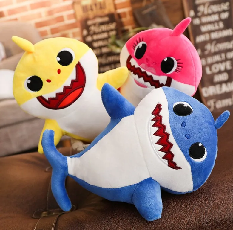 

Shark baby doll plush toy child comfort doll