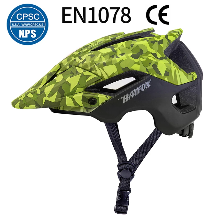 BATFOX Bicycle Helmet Cycling Helmet Detachable Visor Casco Ciclismo