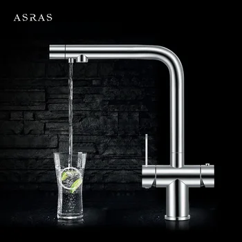 Buy ASRAS-3063 304 Stainless Steel Faucet Cold And Hot Kitchen Tap Filter Water 4-in-1 With Sprayer
