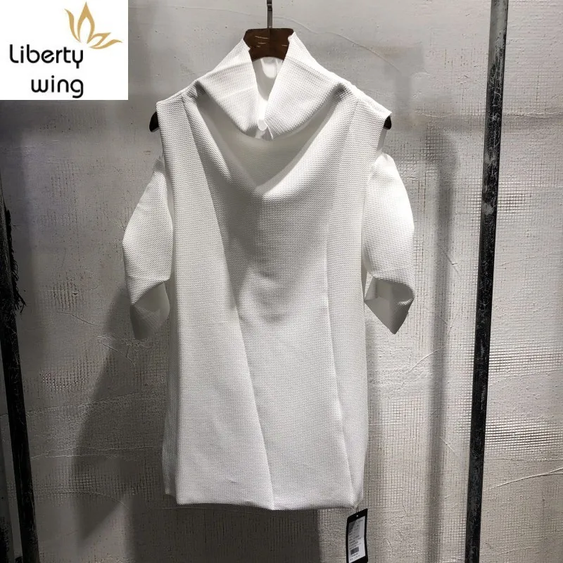 通販セール 店舗 新しい夏原宿男性スリムフィット半袖男性韓国のファッションナイトクラブtシャツ高品質tシャツトップス服 アウトレット 激安店舗 Taiyoukou Kusakari Jp
