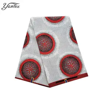 

YANTEX Ankara Fabric African Real Wax Prints Fabric Tissus Patchwork 6 Yards New 2021 Veritable Wax African Ankara Fabrics Batik
