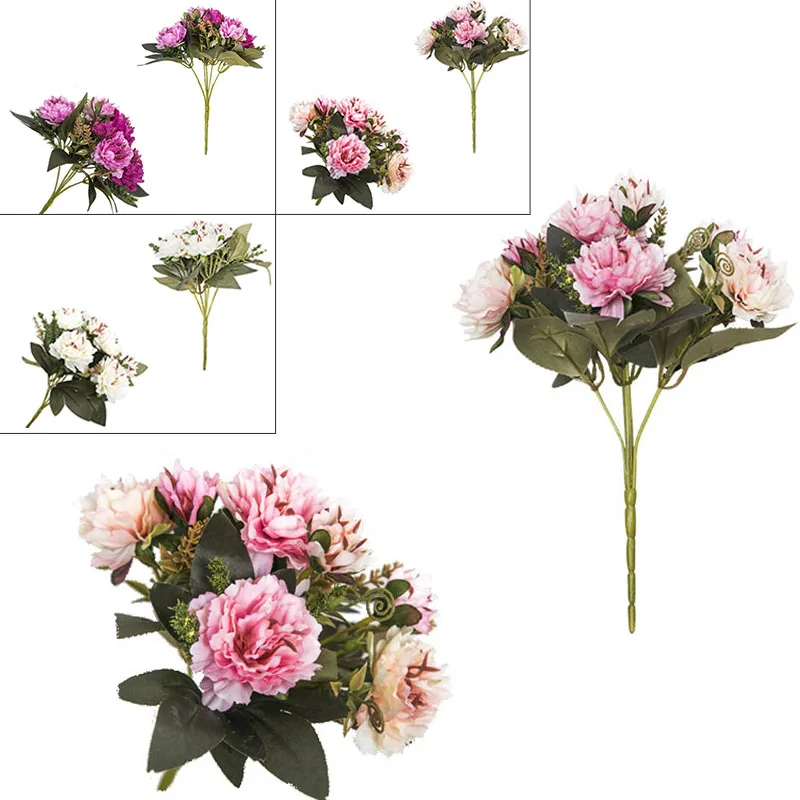 Искусственный Пион, искусственный букет, Цветочный декор для свадьбы, дня рождения