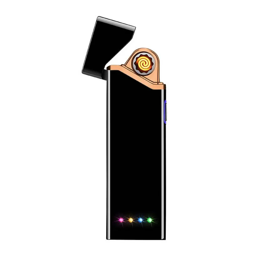 Интеллигентая(ый) двусторонняя сигарета зажигалка, usb-зажигалка для курение сигар ветрозащитный Перезаряжаемые зажигалки для электронных сигарет