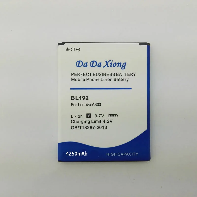 Аккумулятор Da Xiong 4250 мАч BL 192 BL192 Батарея для lenovo A300 A750 A590 A680 A529 A328T A338T A505E A388T A560 телефон Батарея