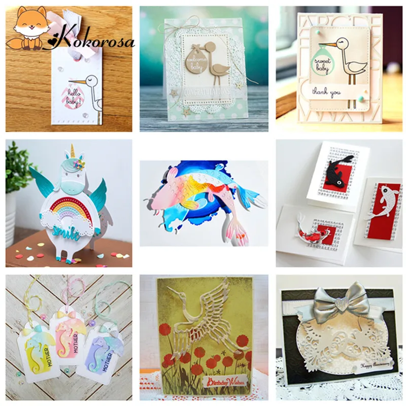 

Kokorosa New Animal Die Metal Cutting Dies 2019 for Card Making Scrapbooking DIY Album Embossing Paper Stencil Craft Dies Cut