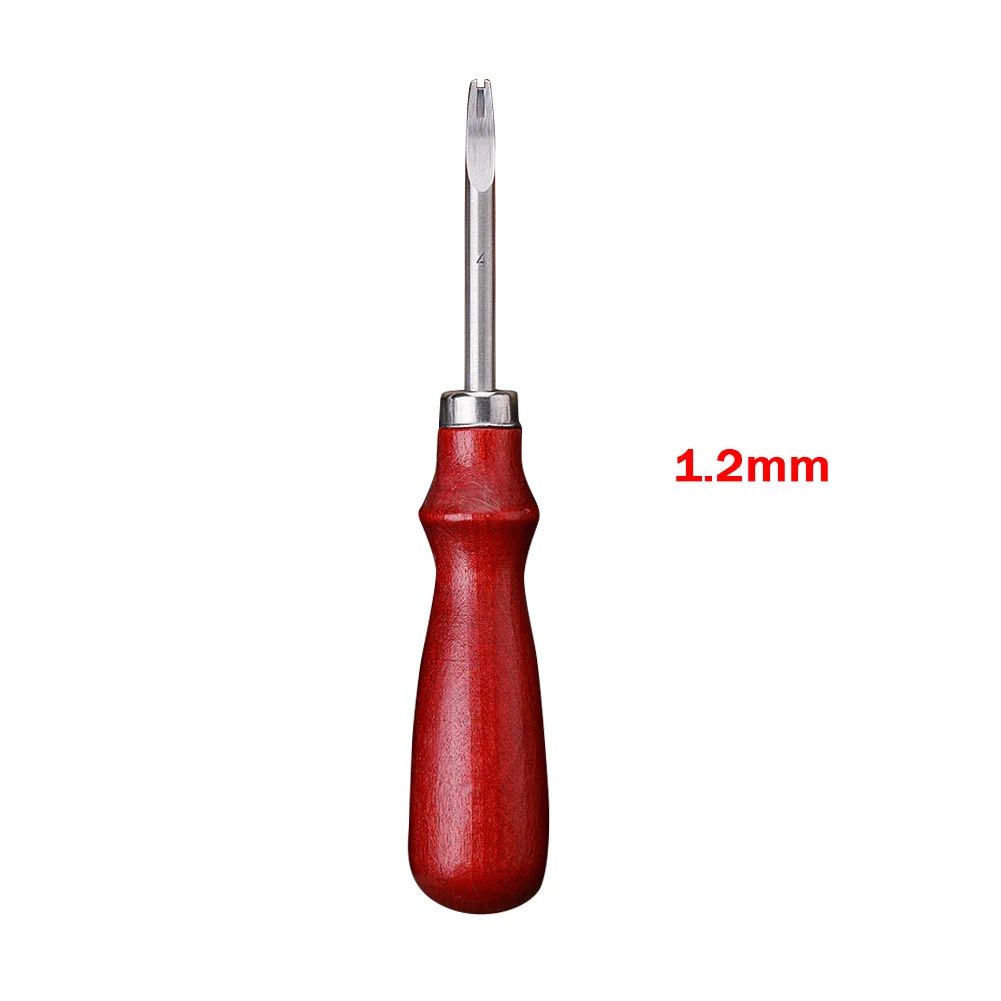 1.2mm Кожаный триммер ручной Diy Кожа Гравировка ручки из бука инструмент 0,8 мм/1 мм/1,2 мм/1,5 мм - Цвет: 1.2mm