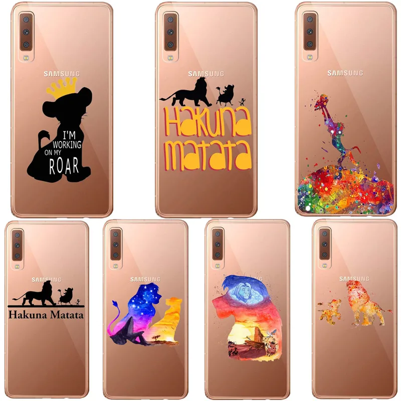 

Lion King 2019 nala simba timon Soft silicone TPU Case Cover For Samsung A10 A30 A50 A7 2018 A750 A6 A8 Plus 2018 A5 A7 J5 Capa