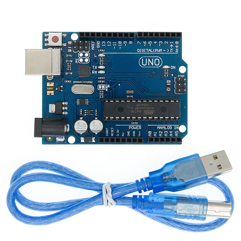 10 комплектов UNO R3 для Arduino совместимый MEGA328P ATMEGA16U2 шт. + кабелей|Интегральные схемы|