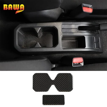 

BAWA Interior Mouldings for Suzuki Jimny JB74 2019+ Carbon Fiber Cup Holder Mat Stickers Accessories for Suzuki Jimny 2019+
