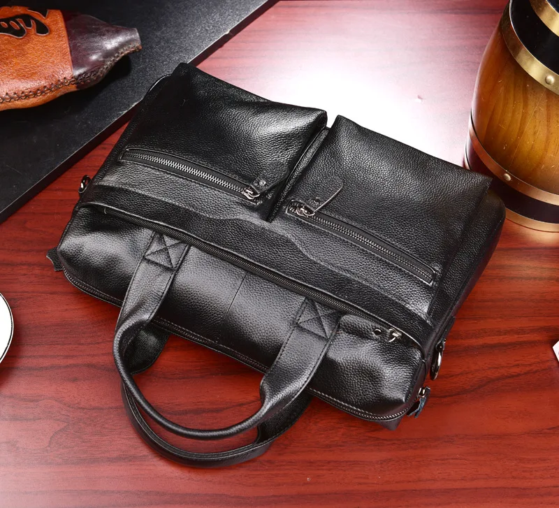 Новая мужская сумка из натуральной коровьей кожи, мужская сумка, сумка для компьютера, модная официальная деловая повседневная мужская сумка, сумка 2,5