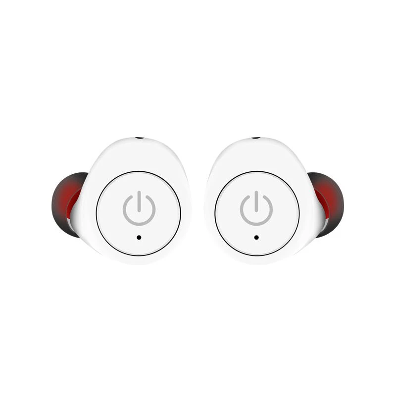 Белый Беспроводные Bluetooth наушники, настоящие беспроводные стерео наушники Bluetooth 4,2, спортивные гарнитуры для смартфонов, SD - Цвет: Белый