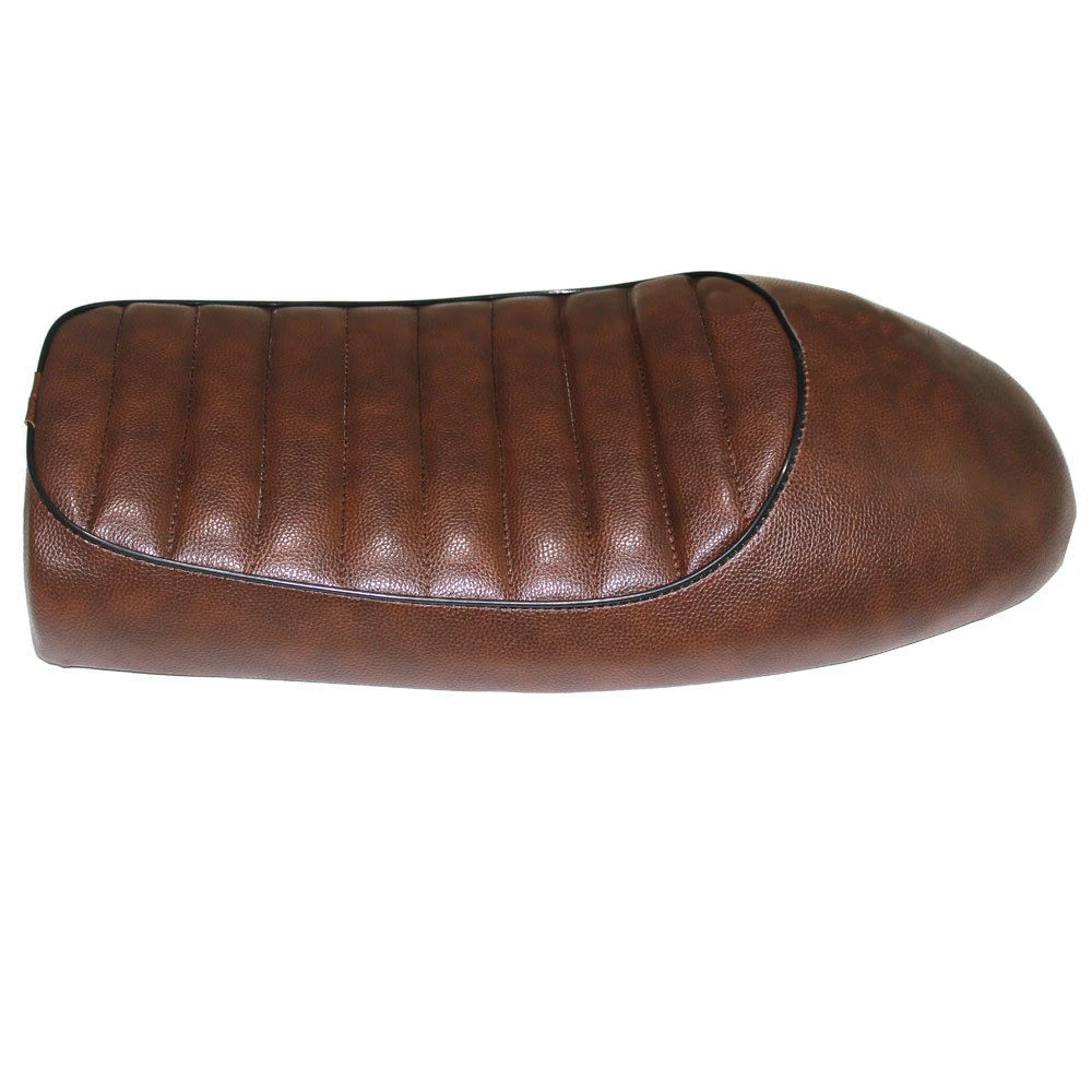 Винтажное сиденье плоское сиденье Седло гонщик мягкий кожзам удобный коричневый - Название цвета: 4