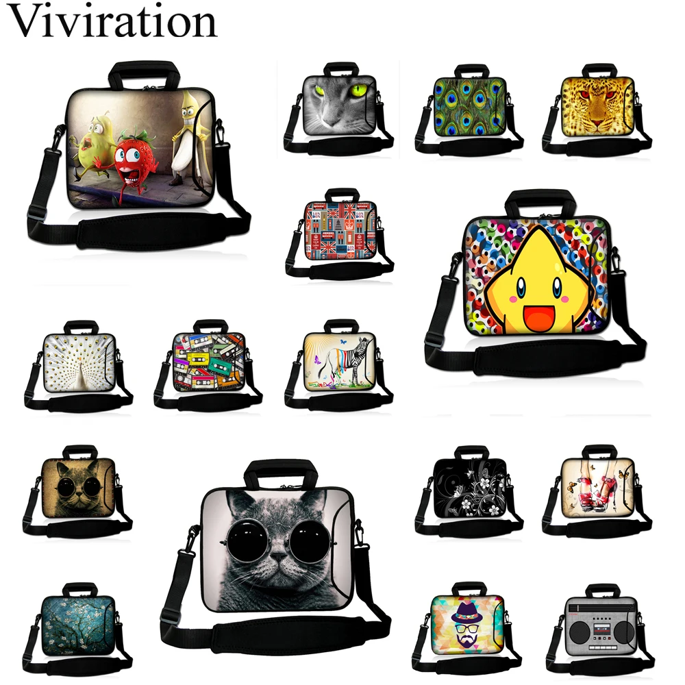 Notebook Cute Business Shoulder Bags 10 12 Tablet 10.1 13 13.3 14 15.4 15.6 17 Laptop Messenger Handbag For Macbook Air iPad Bag