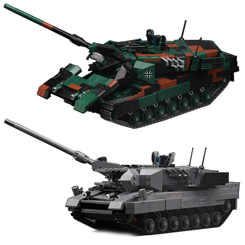 

New Xingbao Military Weapons Series 2 Styles Leopard-2A6 Main Battle Tank Building Blocks Bricks Toy Tanks Model Kits Boy Toys