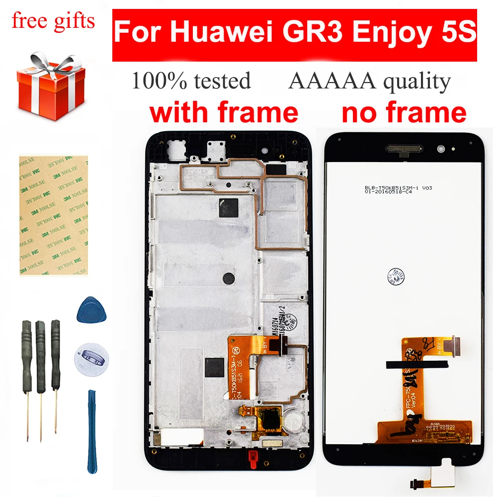 Для Huawei GR3 TAG L21/Enjoy 5S LCD L13 L01 L03 L22 L23 CL00 сенсорный экран дигитайзер Датчик + ЖК дисплей