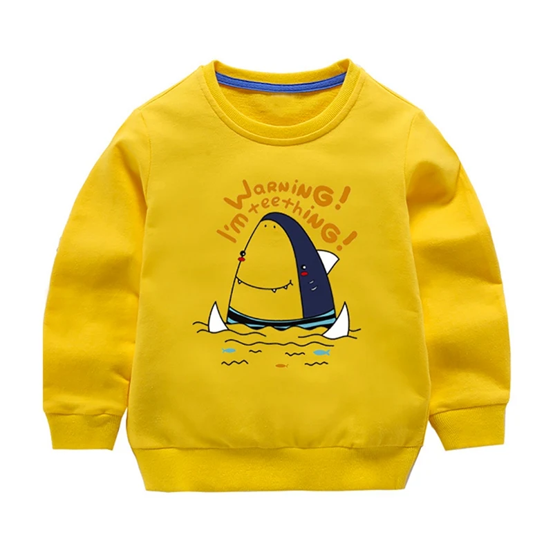 

Baby Sweatshirt Cartoon Animal Print Sweatshirt Autumn Cotton Long Sleeve Shirt Top