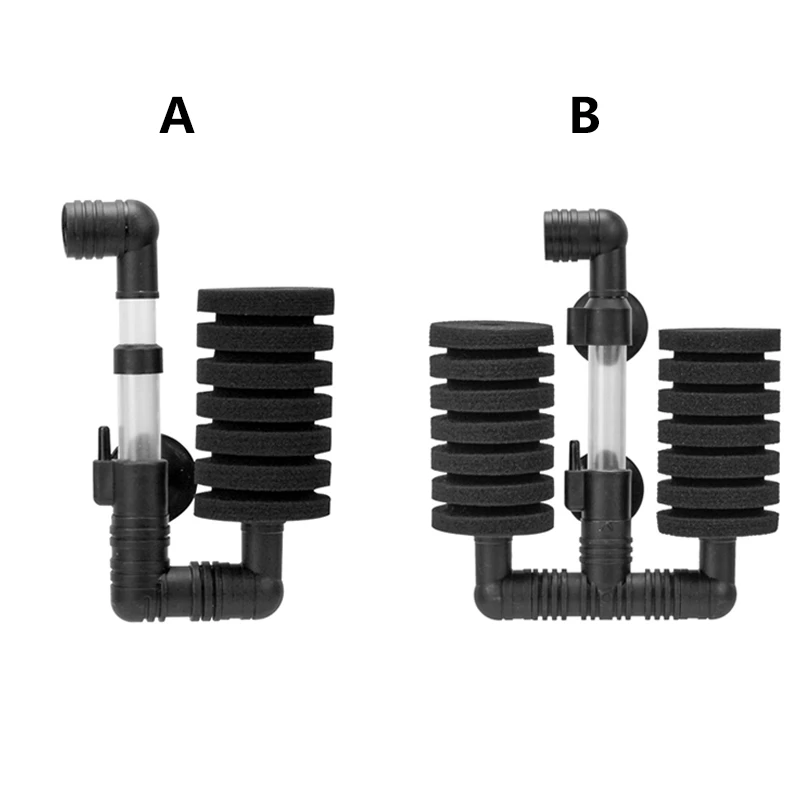 New Hot Fashion Plastic Fish Tank Ultra Quiet Small Pneumatic Filter Accessories Aquarium Biochemical Sponge Angle Filter