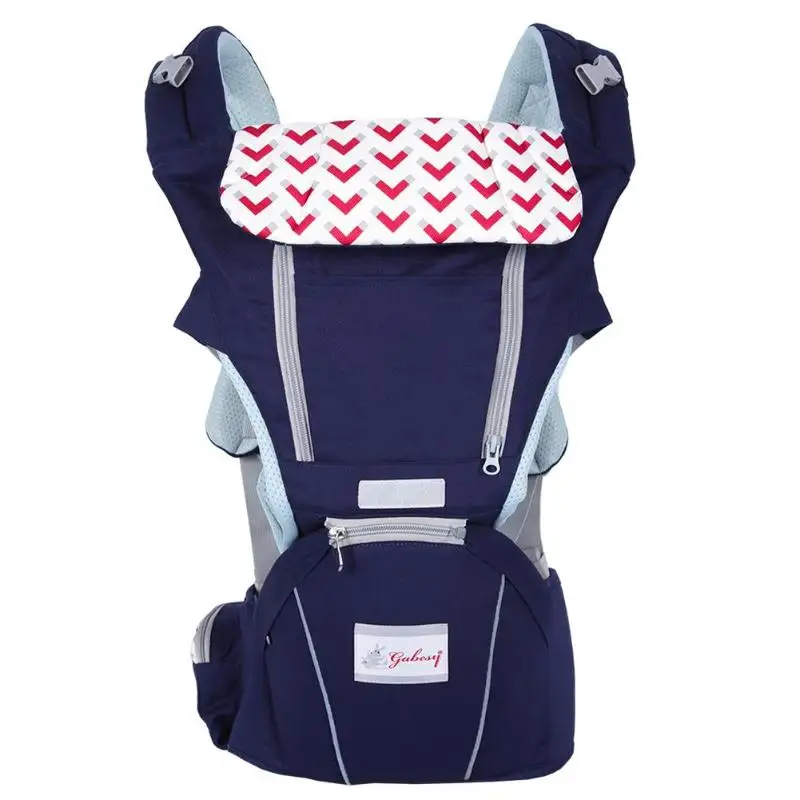 2-30 месяцев детская переноска дышащая передняя сторона детская переноска Удобный слинг рюкзак сумка обертывание Хипсит(пояс для ношения ребенка) дышащая - Цвет: Синий