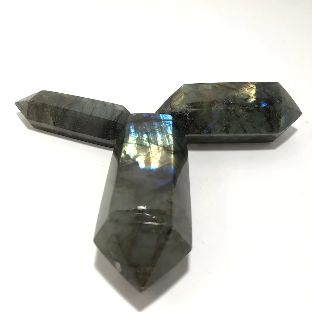 Labradorite Высококачественная лабрадоритовая точечная форма камня ручной работы и полированная для подарка и домашнего декора WT - Цвет: Labradorite