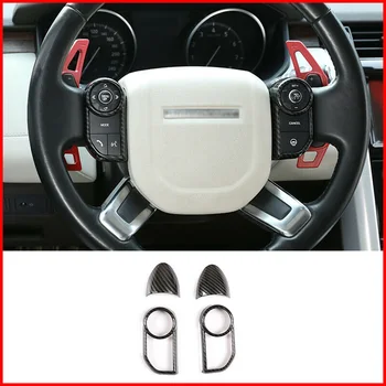 

New Arrival High Quality For Land Rover Range Sport 14-17 Carbon Fiber Steering Wheel Strip Trim 4pcs