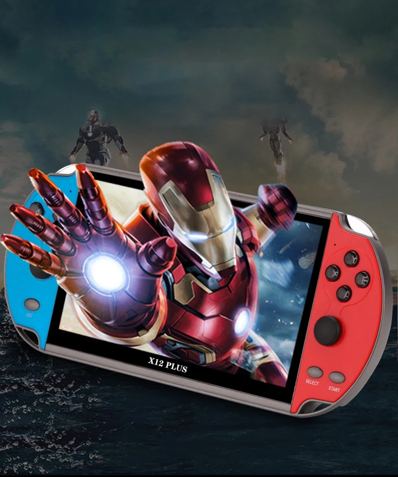Game Consoles X12 Plus Best Gift For Kids 7.0 Inch 16GB Memory Retro For Men Handheld Game Player