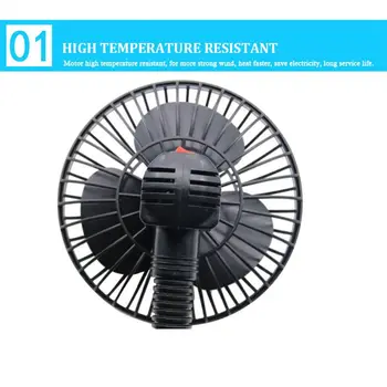 

12V Mini Car Fan Cigarette Lighter Caravan Truck Boat Vehicle Cooler Q84E