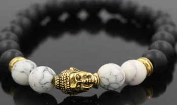 

8mm xvw Chakra Healing Balance Reiki Buddha Prayer Yoga elastic adjusted Punk Charm nature bead Charm Bracelet