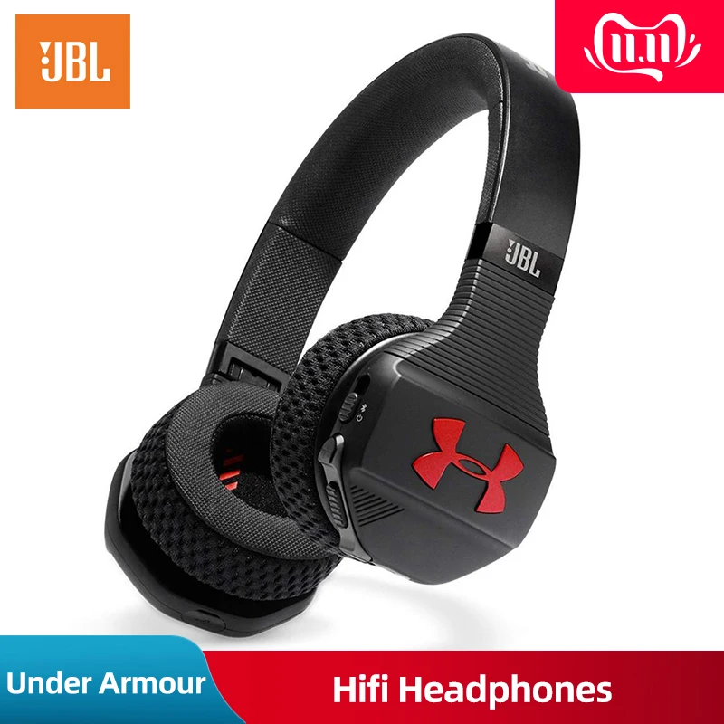 

Under Armour JBL UA TRAIN IPX4 SweatProof Bluetooth Wireless Headphones HiFi Fever Sports Flat Fold Earphone with Microphone