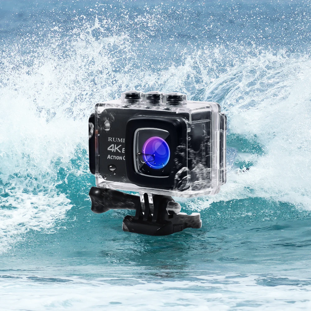 Action Camera 4K/30fps With EIS Function External Mic WiFi 170D Underwater Waterproof 30M Video Record Remote Control Sport Cam