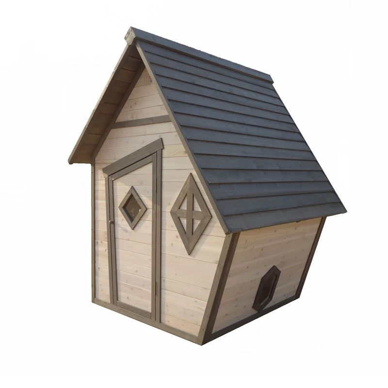 wooden playhouse with assembly