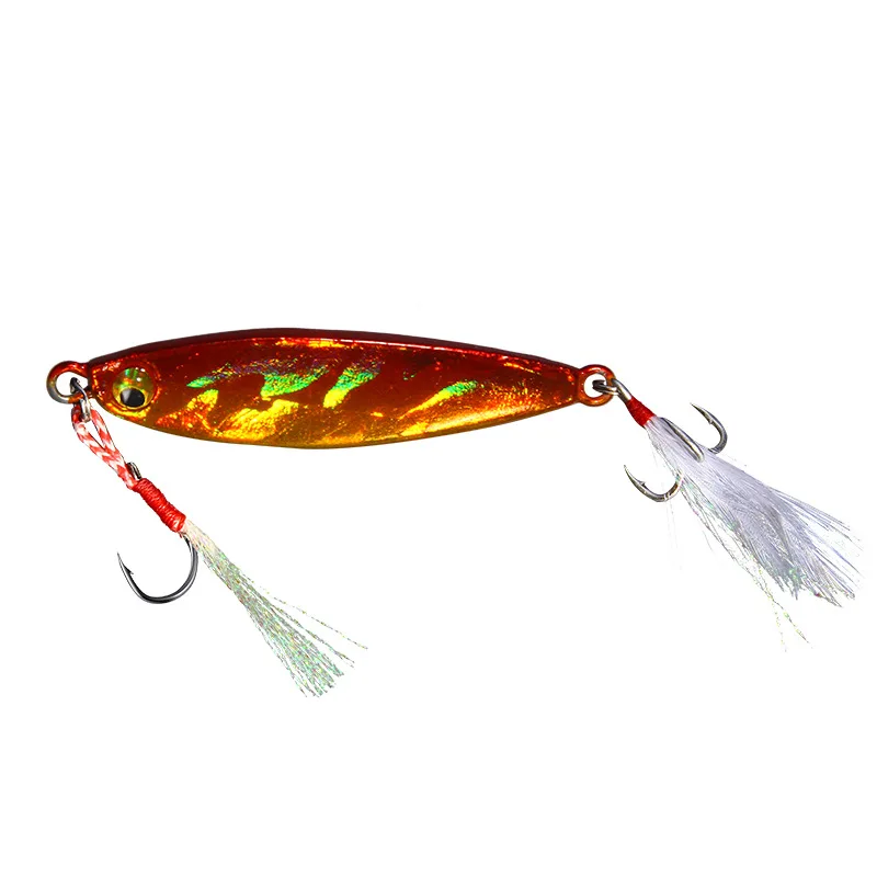 1PC Metal Jigging Fishing Lure 7/10/15/20g Rotating Hard Fish