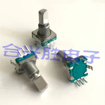 

EC11 encoder with switch 30 positioning 15 pulses shaft length 16.5MM push switch stroke 1.5MM